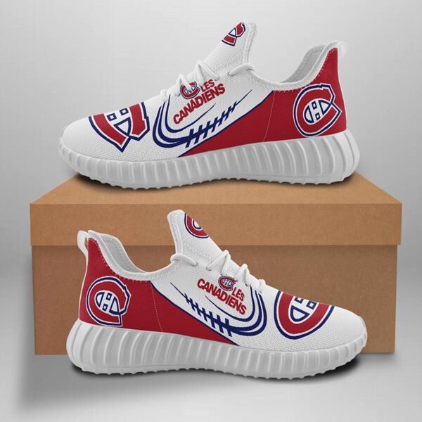 Women's Montreal Canadiens Mesh Knit Sneakers/Shoes 001